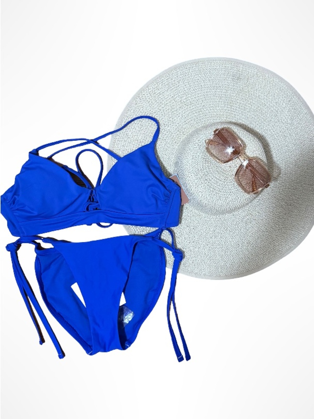wild fable Royal Blue Strappy Bikini Set